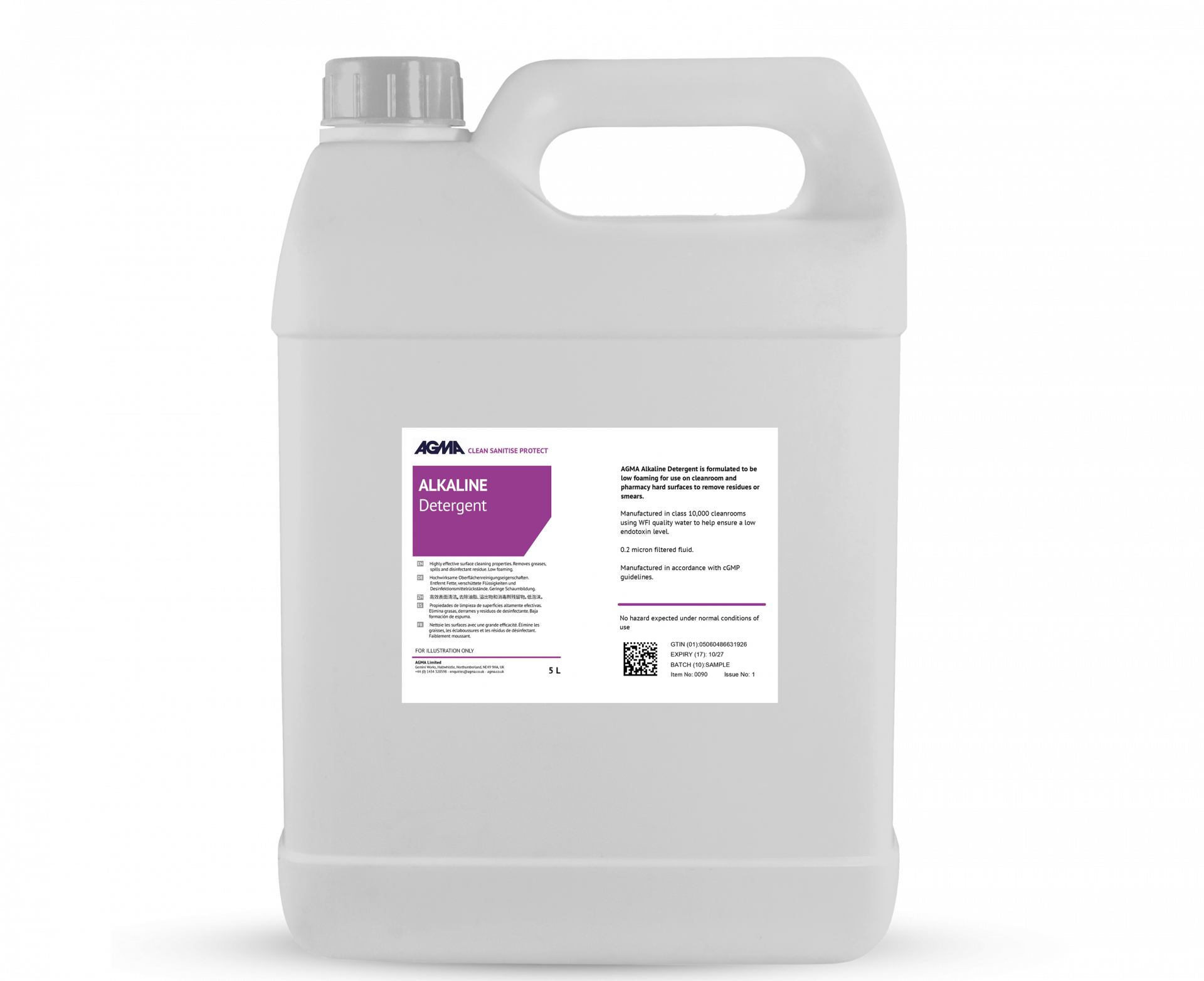 Image de couverture | 11006781 | AGMA - Filtre pour détergent alcalin - 5 L