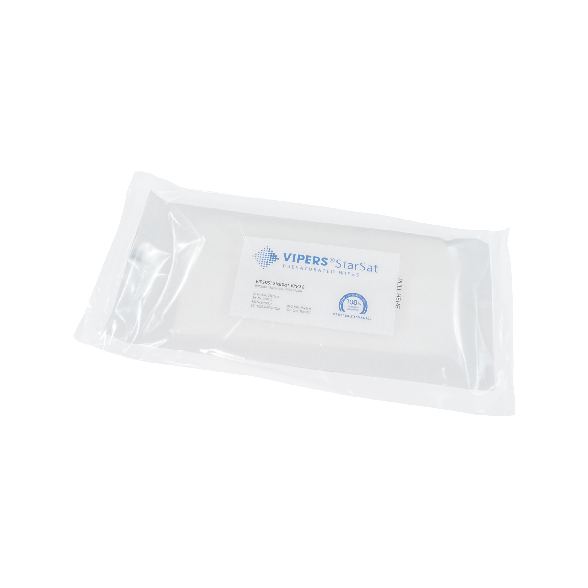 Lingette pour salle blanche VIPERS ® StarSat VPP36