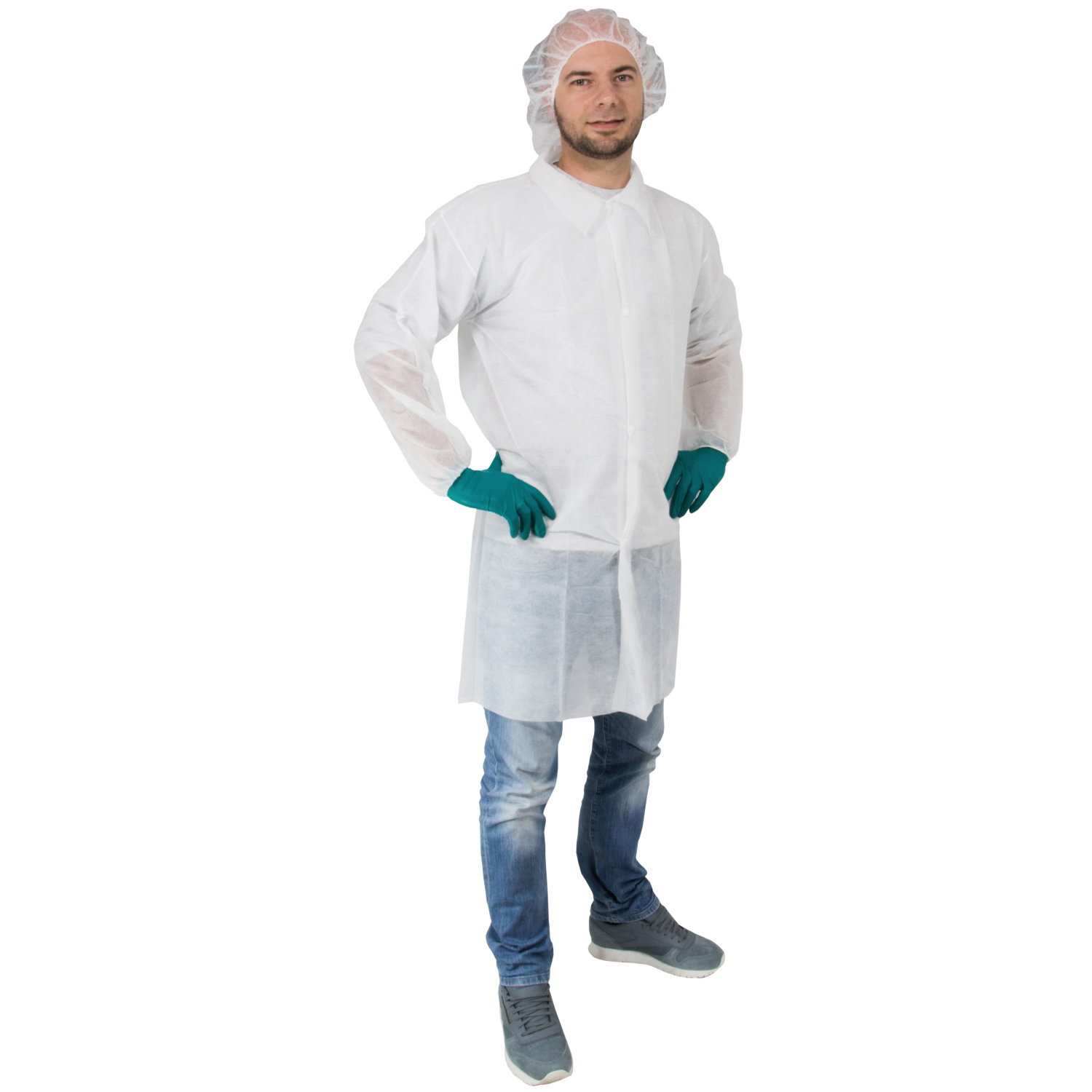 Blouse de laboratoire en polypropylène