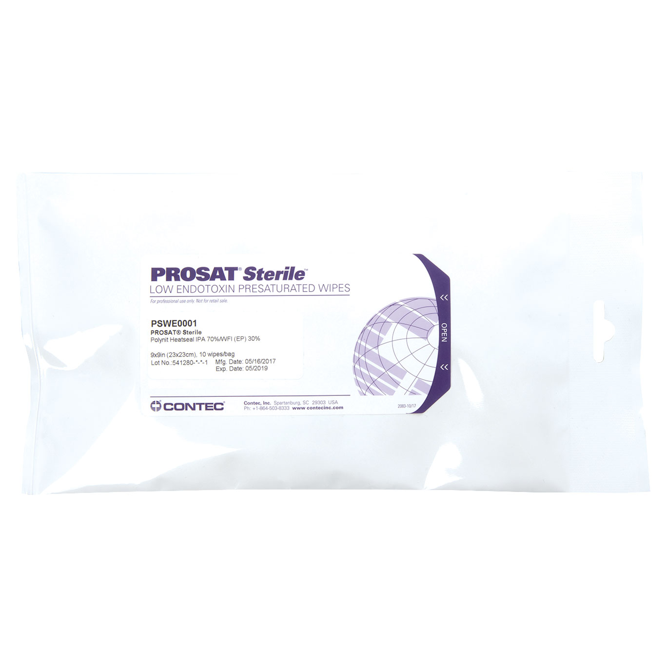 Lingette pour salle blanche PROSAT PSWE0001 Polynit Heatseal LE