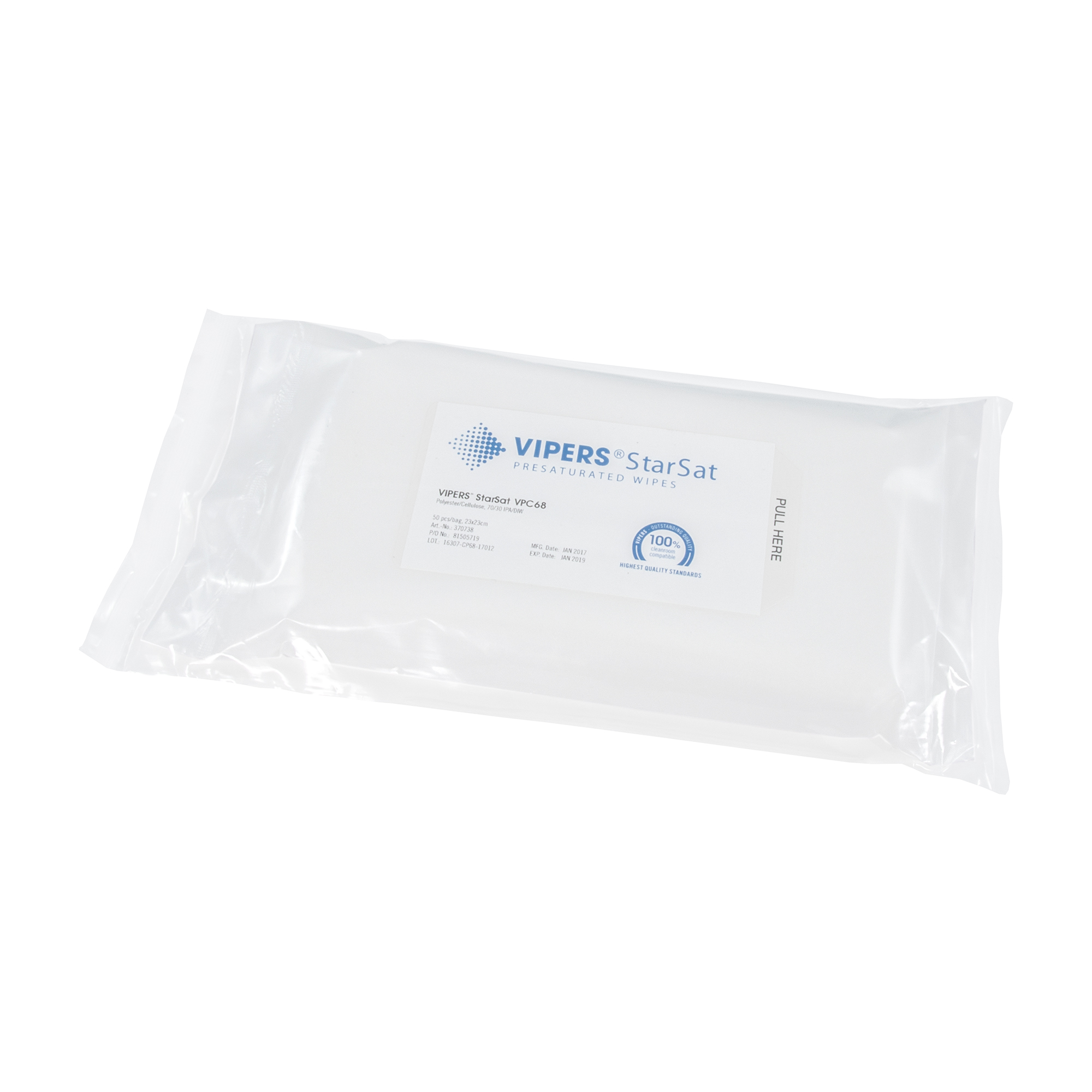 Lingette pour salle blanche VIPERS ® StarSat VPC68