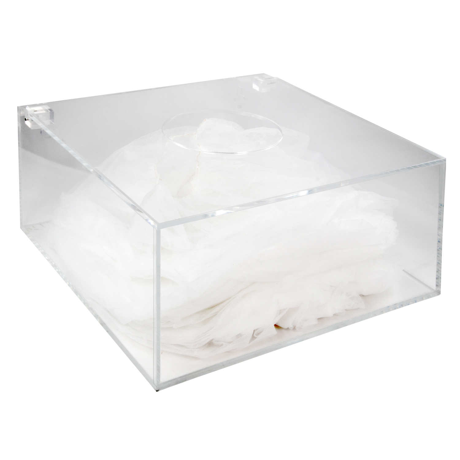Boîte distributrice en acrylique pour cagoules