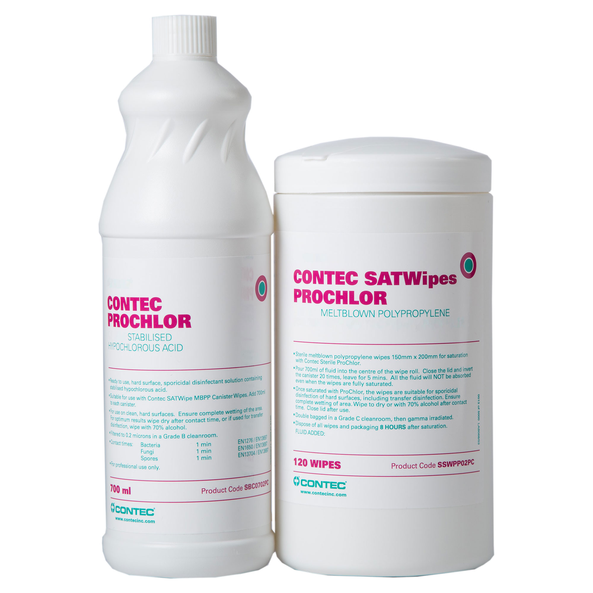 Lingette pour salle blanche Contec SATWipes ProChlor
