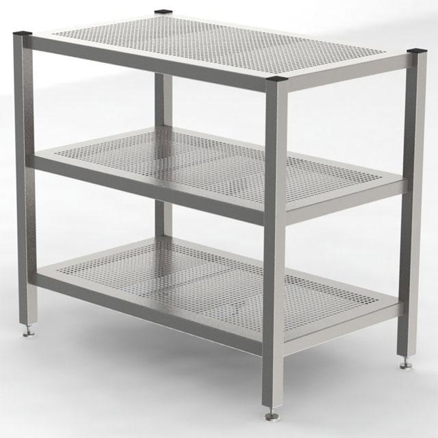 Étagère pour salle blanche en acier inoxydable RR3GEL